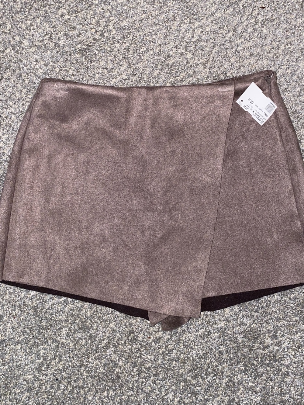 HYFVE Satin Mauve Wrap-Style Mini Skort
